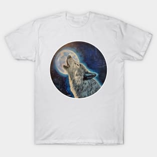 Wolf and the moon T-Shirt